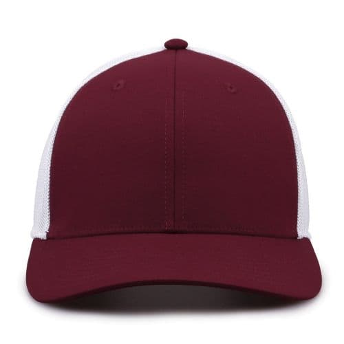 Maroon/White